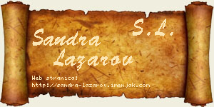 Sandra Lazarov vizit kartica